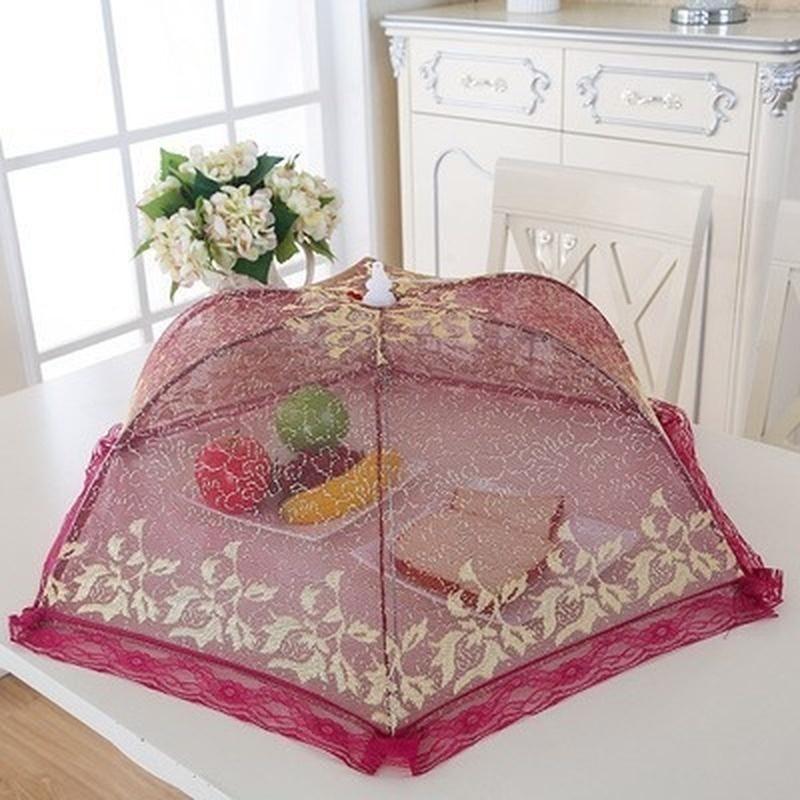 New Umbrella Style Food Covers Anti Fly Mosquito Meal Cover Lace  Kitchen Gadgets Cooking Tools