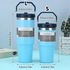 20/30 oz Vakuumisolierter Becher Edelstahl Kaffee Kaltbecher mit Strohhalm Isolierte Wasserflasche Thermischer Wasserbecher Becher