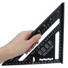 Triangle Ruler 7in Carpenter Square Aluminum Portable Woodworking Measuring Tool for DIY