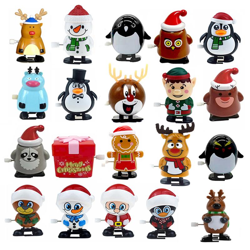 Christmas Decoration Jumpy Toys Snowman Santa Claus Penguin For Festive Party Supplies Children Kindergarten New Year Gifts