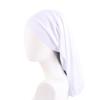 Long Tail Sleep Cap Solid Color Night Cap Comfortable Hair Bonnet  Unisex