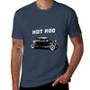 Hot Rod Black White Hot Rod Tshirt Halloween Casual Tshirt