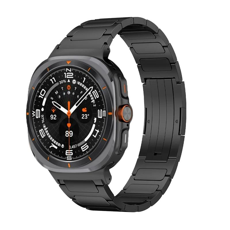 Titanium Alloy Strap For Samsung Galaxy Watch Ultra 47mm Metal Stainless steel Bracelet Watchband For Galaxy Watch 8 Ultra Belt