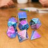 7 Pieces Acrylic Polyhedral Dices Lightwheigt Dice Games Table Game