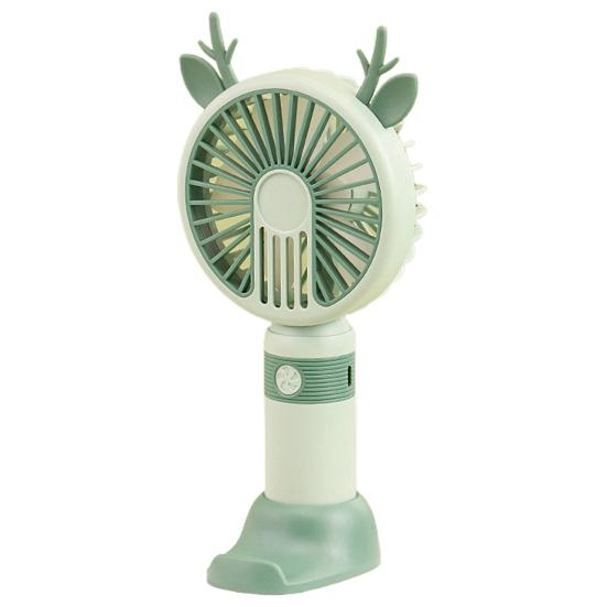 Convenient Desk Operated Long Fan 250mAh Battery Standby Time Keep Cool