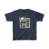 US Kids 7Y 14Y - Music Panda Playing Rock Bass Guitar - Kids Heavy Cotton Tee