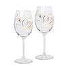 Toyo Sasaki Glass Benedile Wine Glasses, 355ml, Set of 2, Heart-Shaped, Suitable for Red and White Wines, Made in Japan, Dishwasher Safe, Stylish, G45