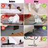 8PCS Rug Pad Grippers Heart-Shaped PU Nano Non Slip Rug Pad Carpet Fixed Sticker,80mm*80mm