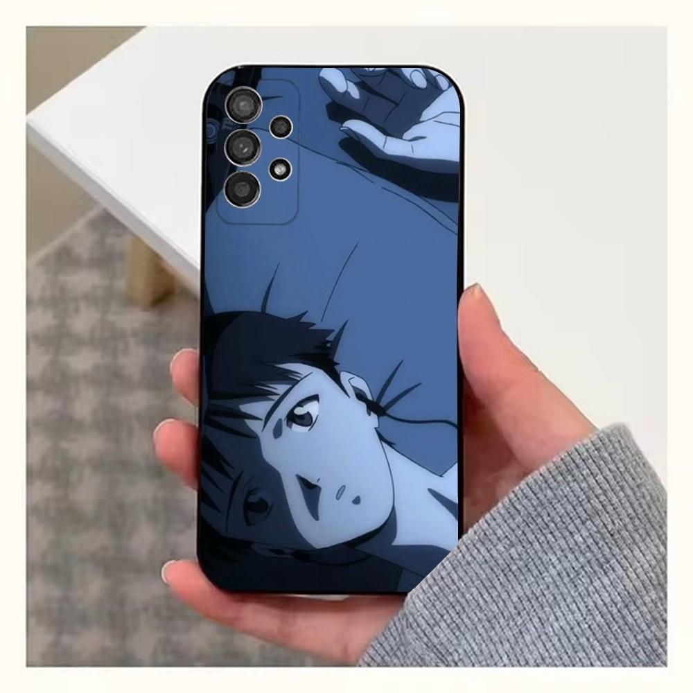 E-Experiments L-Lains Anime Phone Case For Samsung S25,S24,S23,S22,S20,S21,S10,Ultra,Plus,Lite,FE,Soft Silicone Black Cover