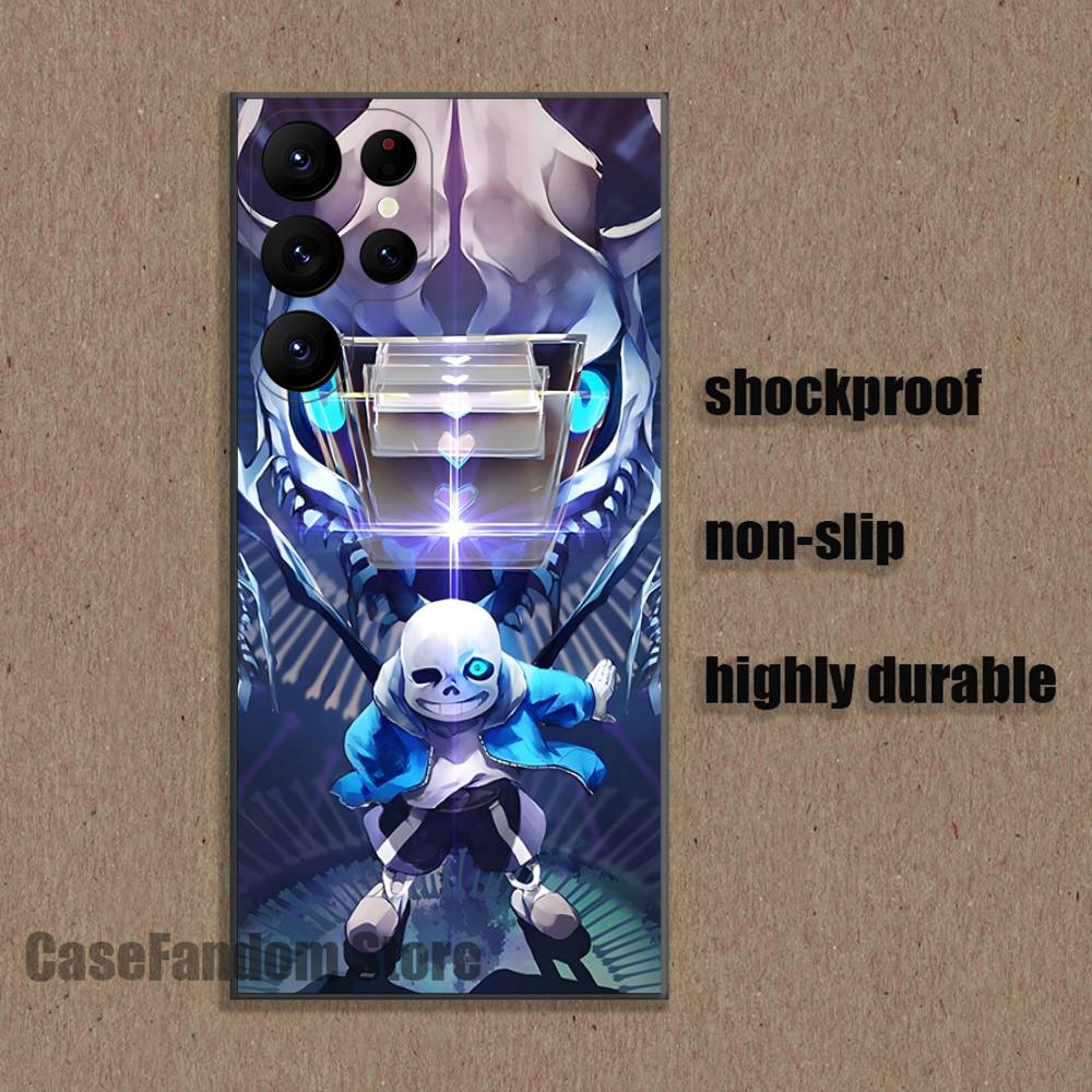 

U-UndertaleS Sans For Samsung Phone Case S26,S25,S24,S21,S22,S23,S30,Ultra,S20,Plus,Fe,Lite,5G Black Cover Samsung S25ULTRA