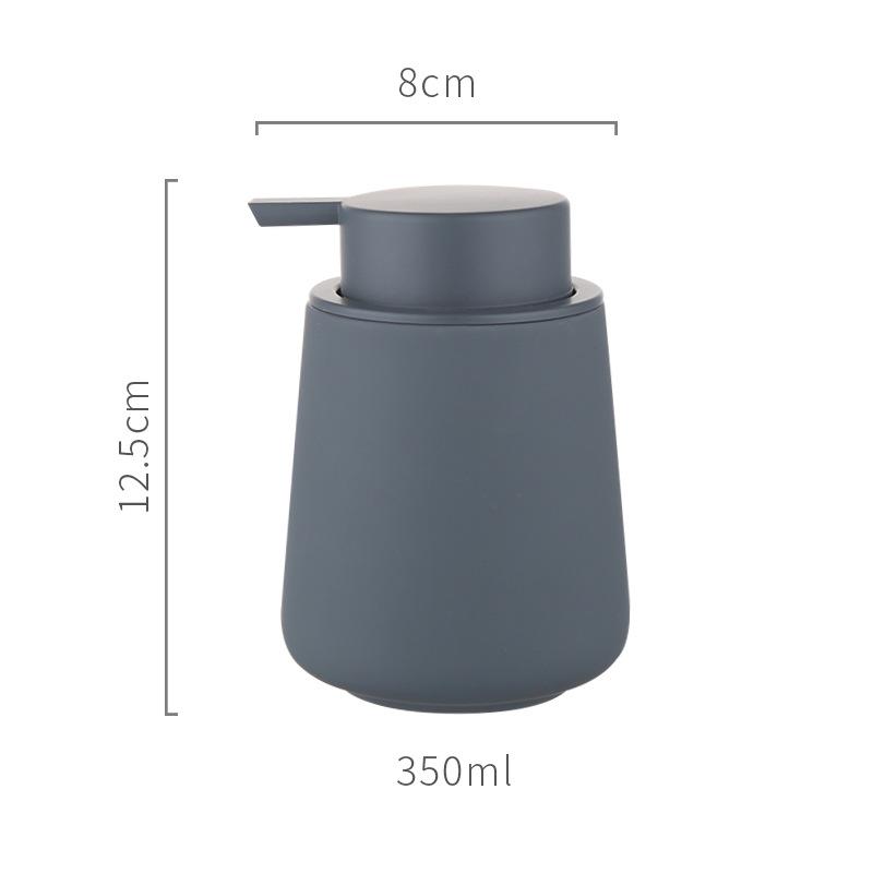 Ceramic Matte Soap Dispenser Lotion Dispensing Bottle Lovers Mouthwash Cup Toothbrush Holder Washing Tools Bottle Bathroom Set