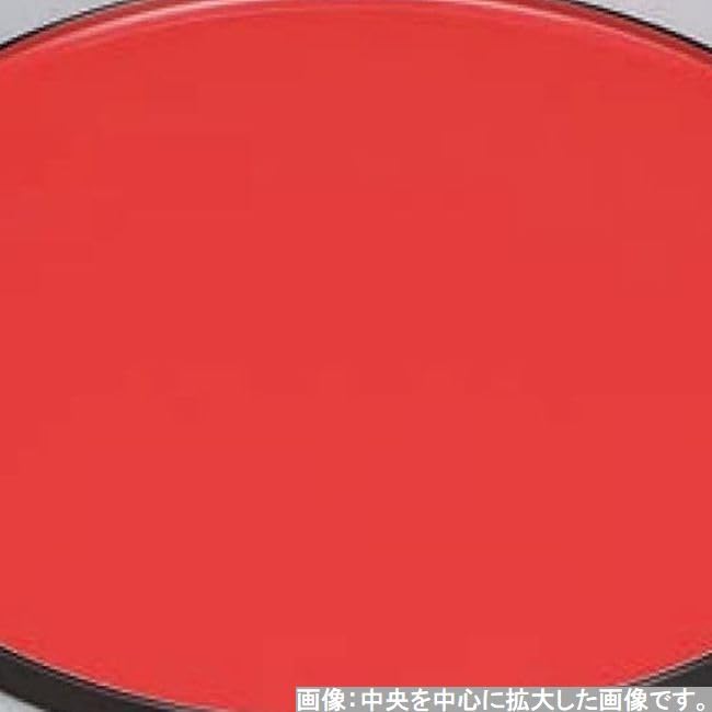 Wooden Serving Shallow 2 Shaku Black Interior with Red Made In 569 J-kitchens Tray, Round, (1.5 Ft.), Lacquer, Japan,