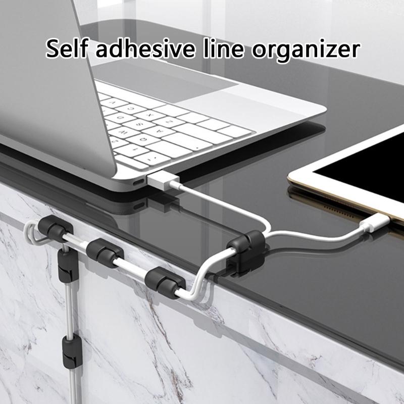 5Pcs Cable Clip Cord Organizers Holder Cable Management Charger Wire Holder Clip for Desk Home Office Car Cubicle