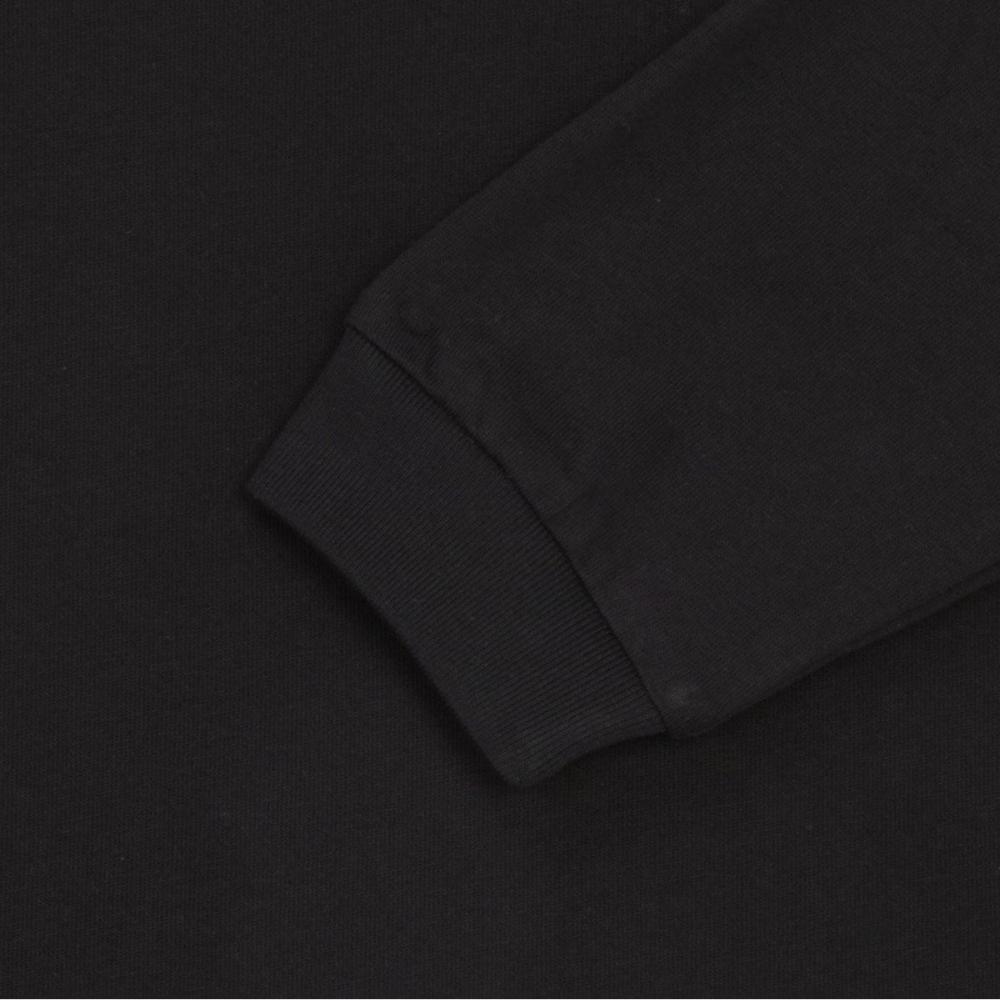 [north Space Kids Official] Nt7tr50s Kids Essentials Long Sleeve Round Tee Black