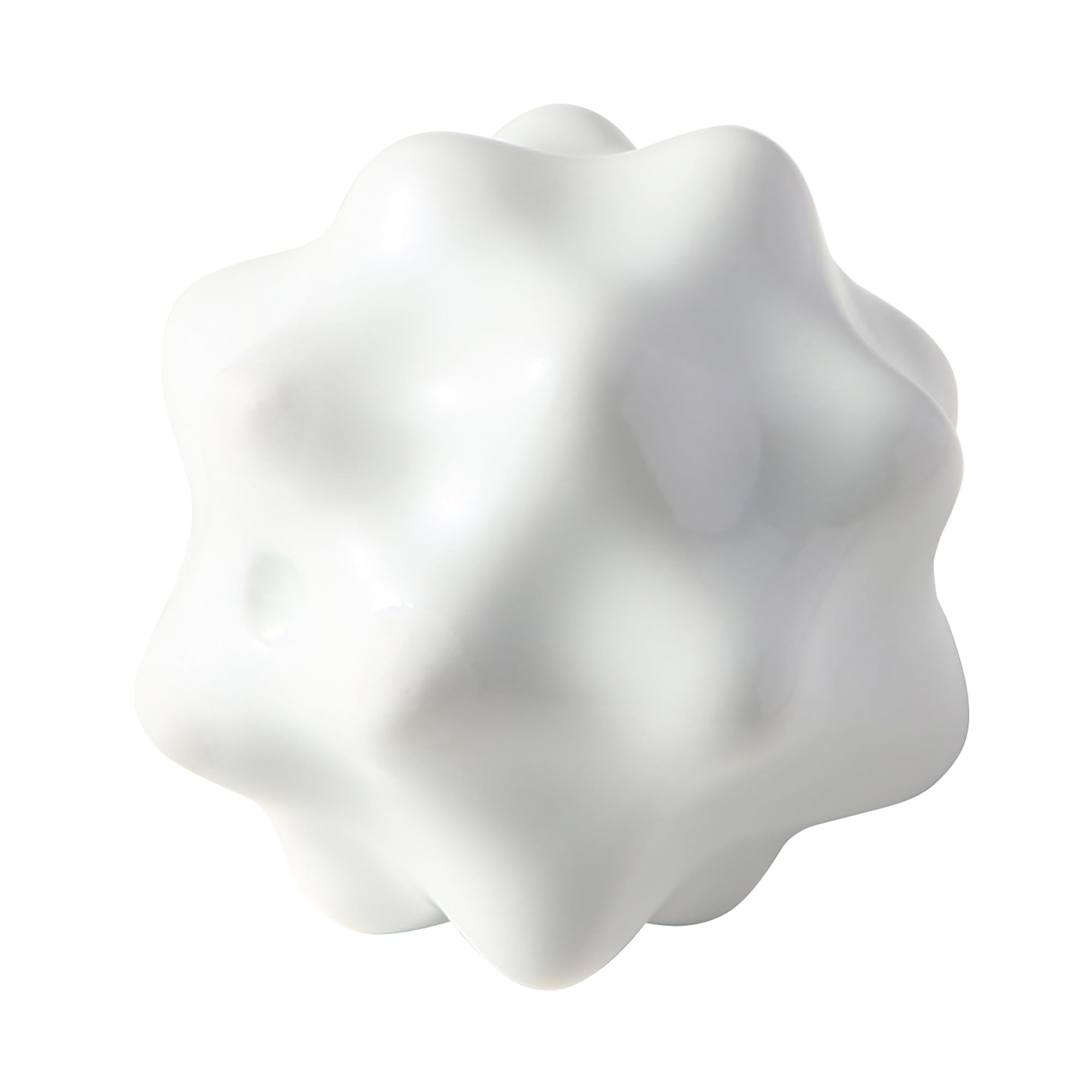 MUJI Porcelain Acupressure Protrusion 76252825 Ball, Approx. 4.5cm Diameter, Type, белый