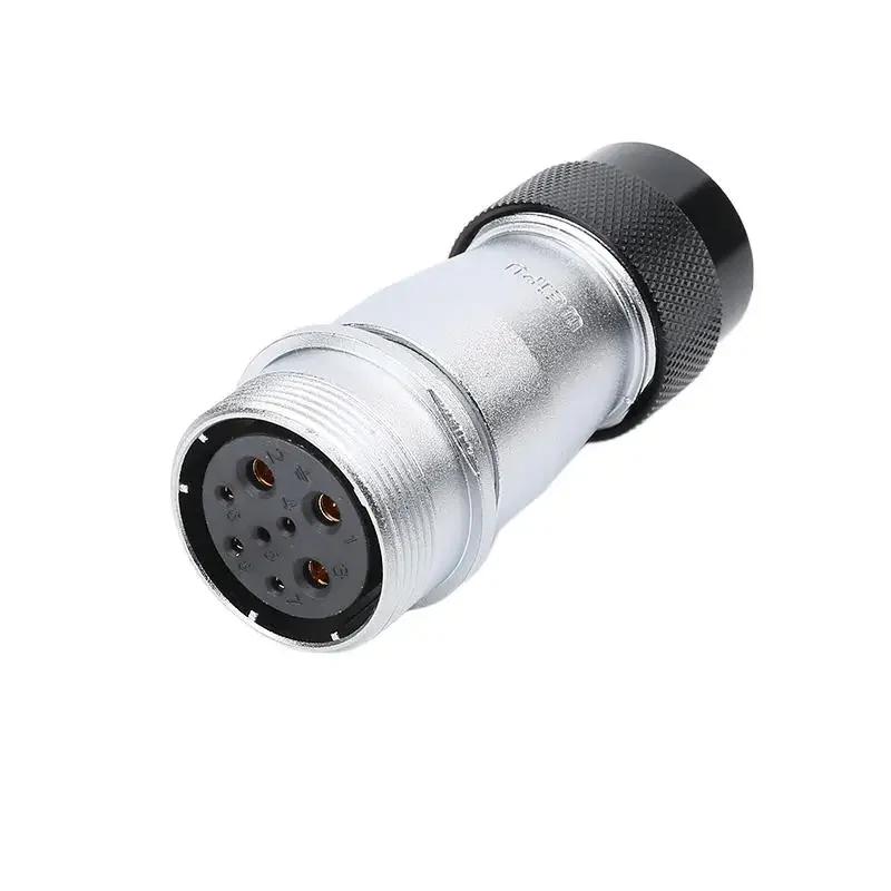 WEIPU WS32 TD+ZD 4 6 8 10 11 13 19Pin Docking Power Circular Connector M32 Soldering Single Wire Cable Adapter Aviation Plug