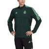 Adidas FW22 Striped Logo Pattern Printed Long Sleeve Jacket Men Jackets Green HD1217