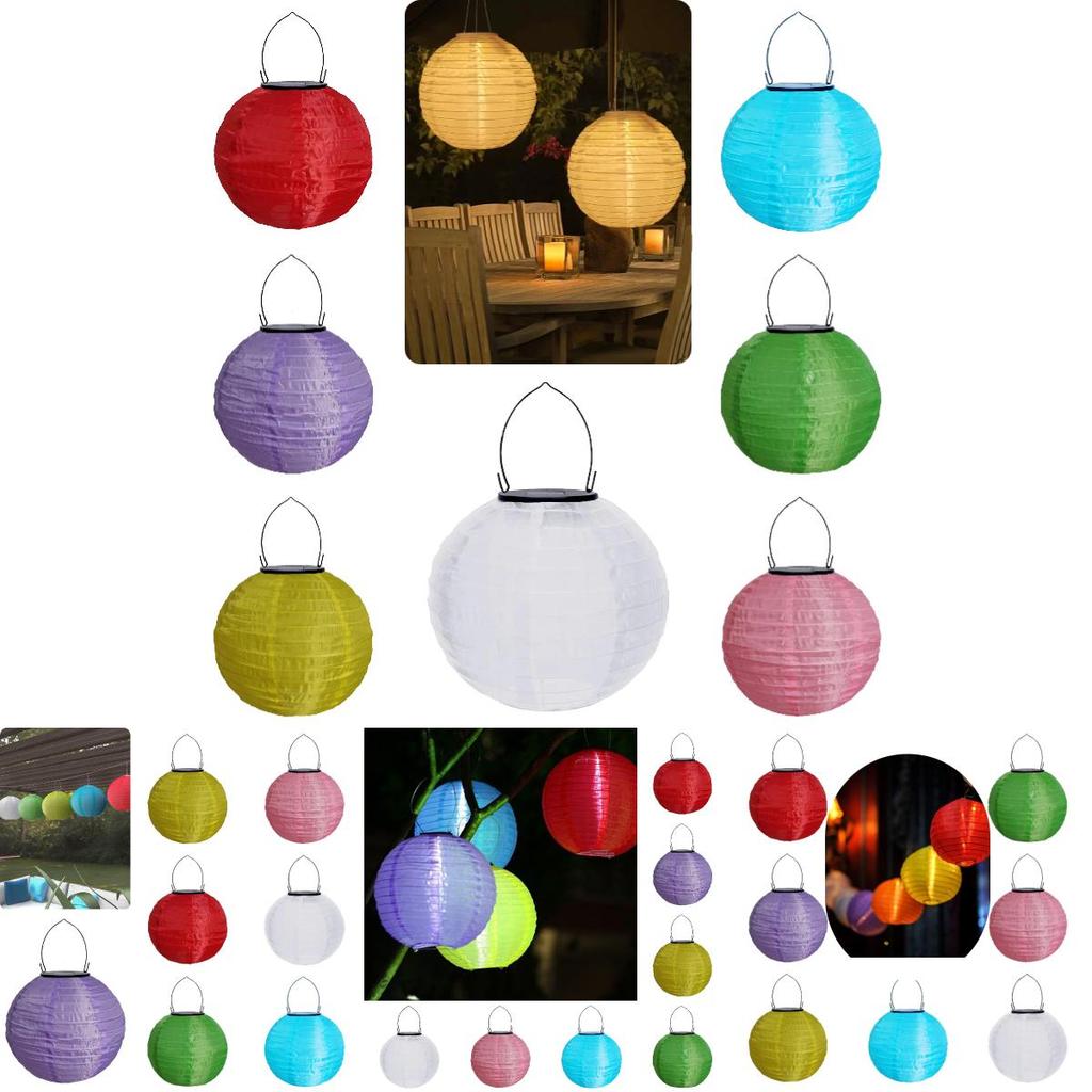12-inch Solar Lantern String Lights For Home And Garden Decor