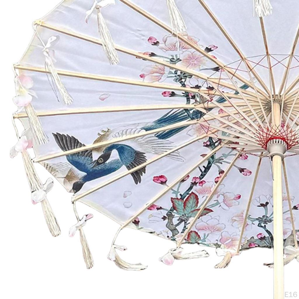 Chinese Umbrella Classical Craft Dance for Village Scenery Photography