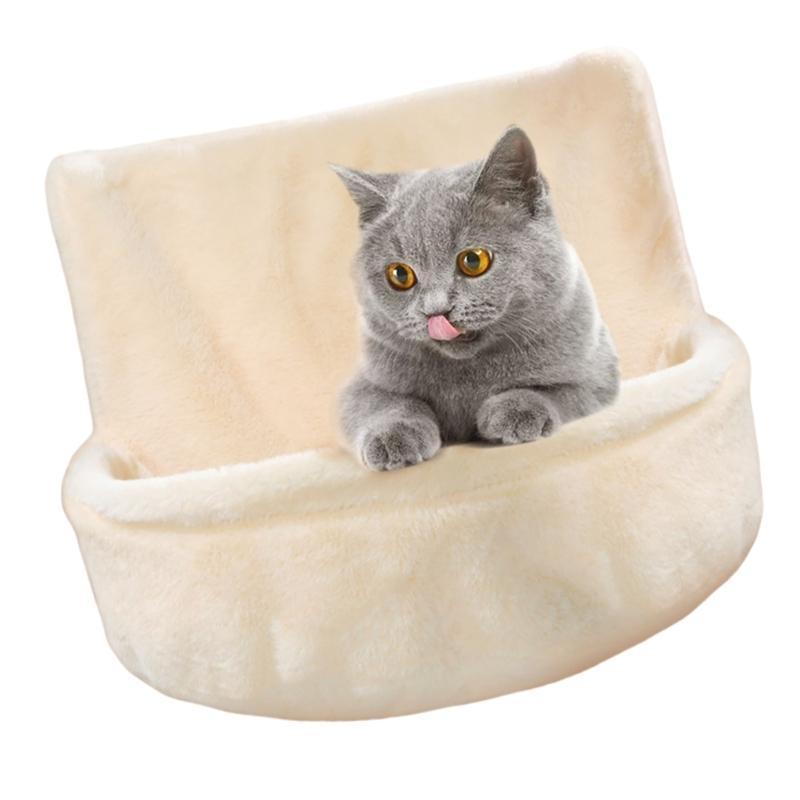 Warm Plush Cats Bed for Heating Soft Hanging Pet Hammock Bed Cats Resting Nest A2BB