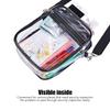 2 ks Odnímatelná průhledná taška přes rameno PVC Průhledná crossbody taška Odolná průhledná kurýrní taška Sportovní