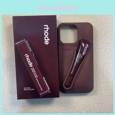 Für iPhone 15 Rhode Lippenstift Silikon Weiche Hülle Mit Stoßfest Für Niedliche Mädchen