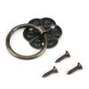 20pcs Small Furniture Handle Bronze Tone Ring Pull Hardware Vintage Drawer Cabinet Pull  Drawer