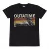 Back To The Future Unisex Adult Outatime Retro T-Shirt