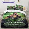 Name Custom Poison Pattern Bedding Set Quilt Cover Pillowcase Home Decor Gift (1 * Duvet Cover + 2 * Pillowcase, Without Core)