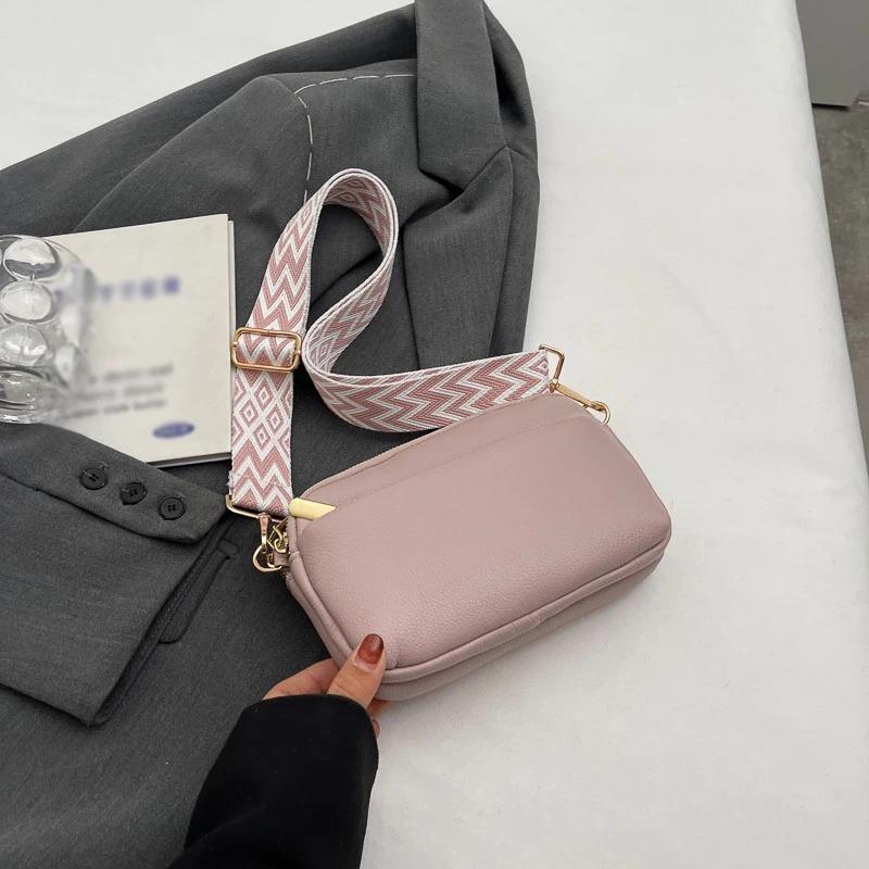 Borsa a Tracolla Vegana Chic Minimalista e alla Moda Borsa a Spalla in PU per Donna Semplice e Versatile Piccola Borsa Quadrata
