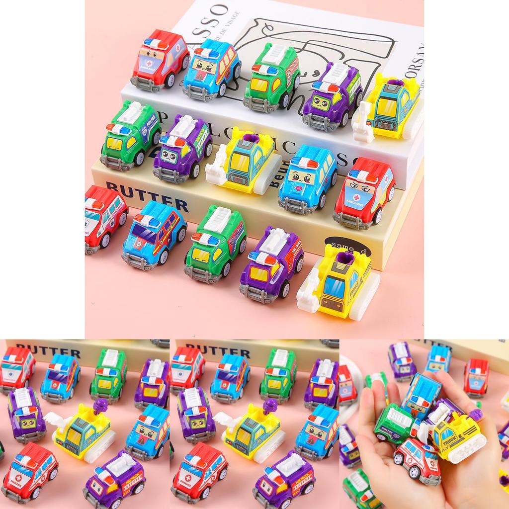 Simulation Mini Inertia Cartoon Fire Engine Children Toys For Babies And Toddlers