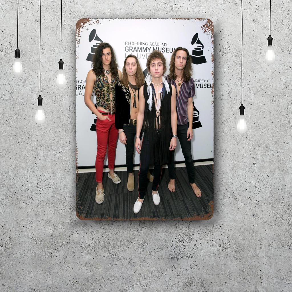 Greta Van Fleet Metal Signs Wall Decor Vintage Tin Signs Captain Metal Poster Decor for Bar Pub Club Wall Decoration