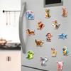 20 Süße 3D-Tier-Weichmagnet-Kühlschrankmagnete - Wasserdichte DIY-Aufkleber