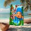 Ultra-Soft Beach Towel with Pocoyo Theme,Ideal for Pool - Camping, Diving - Perfect Travel Essential, Vibrant Beach Towel.