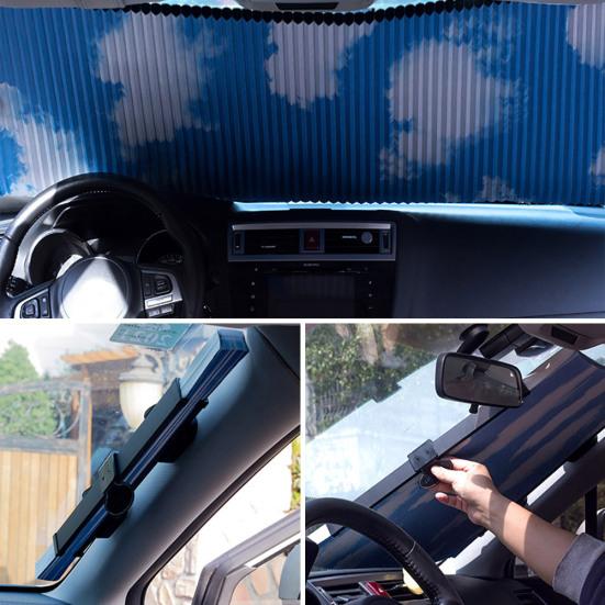 

Автомобильное окно, анти-УФ выдвижной складной солнцезащитный козырек на лобовое стекло, защитная занавеска