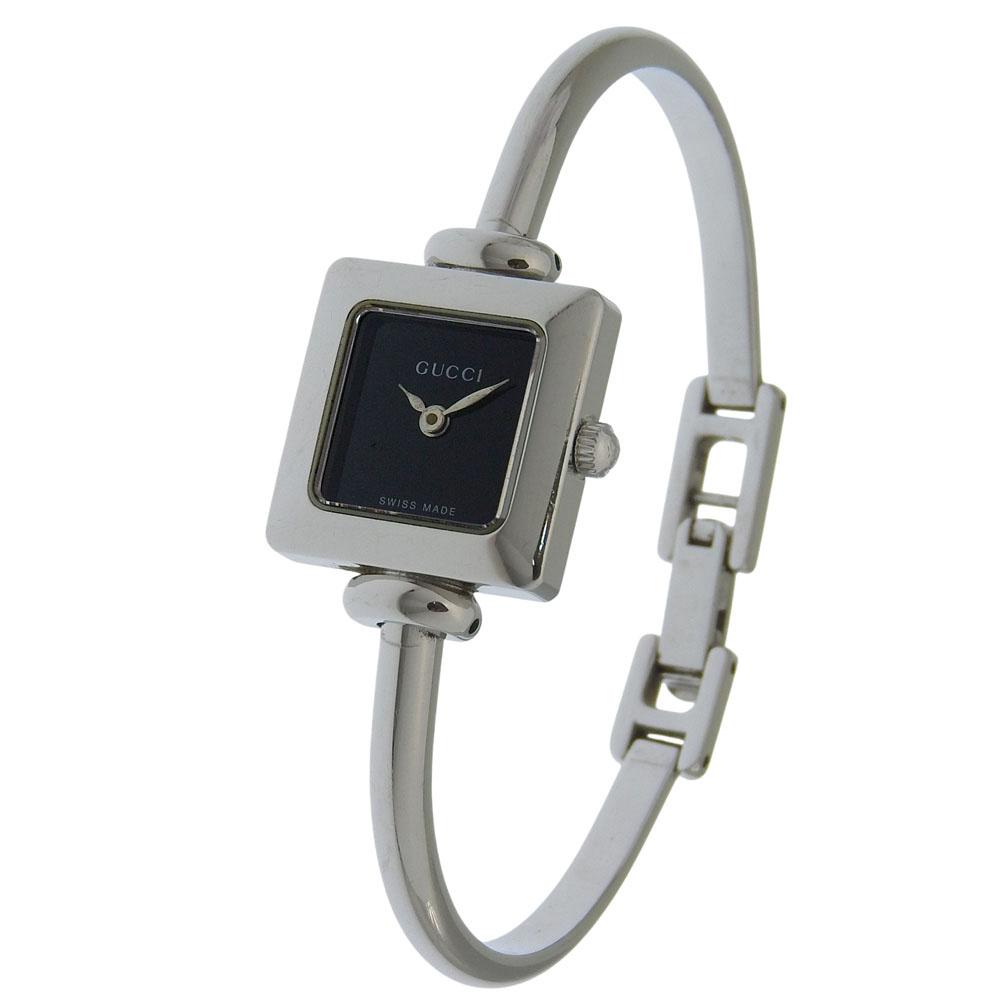 GUCCI Watches 1900L blackDial Stainless Steel Quartz Analog display Women Used