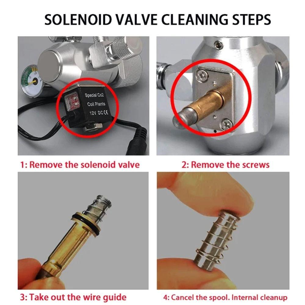 1Pcs Fish Tank Accessories Solenoid Valve Coil Universal Pressure Reducing Valve Spool