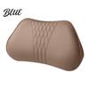 Neck Pain Relief Pillow for Commuting Memory Foam Car Pillow/Backrest Breathable PU Leather Cover with Adjustable Office Chair Headrest Attachment