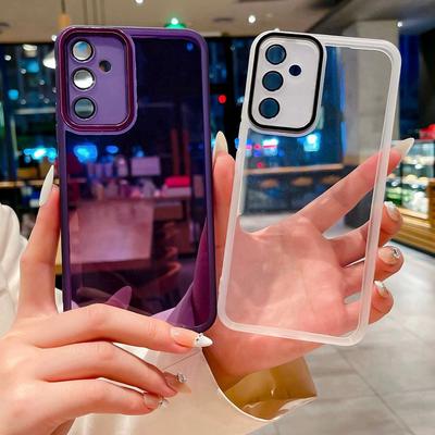 Transparent Soft Case For Samsung Galaxy S25 A36 A16 A56 A35 A54 A34 A14 A26 5G A32 A17 A13 A23 A33 A53 A15 A25 Phone Camera Lens Protector Film Cover