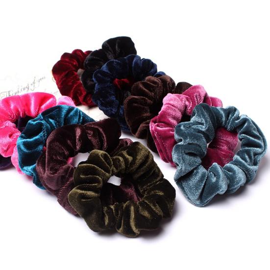 Velvet Cloth Elastic Hair Scrunchie Band Prsten Ženy Dívčí Copy Držák