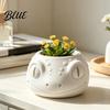 Niche Desktop Landscape Decor Lizard-Shaped Planter 3D Printed Cute Animal Flower Pot Small Lizard Planter Desk Plant Container for Indoor
