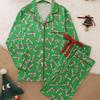 Cross-Border Long Sleeve & Pants Fashionable Pajama Set for Indoor/Outdoor Wear