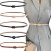PU Leather Slim Belt Thin Dress Belt Simple Waist Belt  Women Accessories