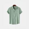 Men's Summer Casual Loose-Fit Short-Sleeve Lapel Shirt