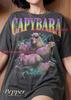 Capybara Animal Lover Wildlife Nature Comfort Colors® Tshirt, Vintage Bootleg Retro Meme Faded Graphic Y2K Streetwear Tee