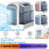 3 Speeds Water-Cooled Air Conditioner Portable Air Chiller Personal Mini Air Cooler Air Cooling Machine for Bedroom Living Room