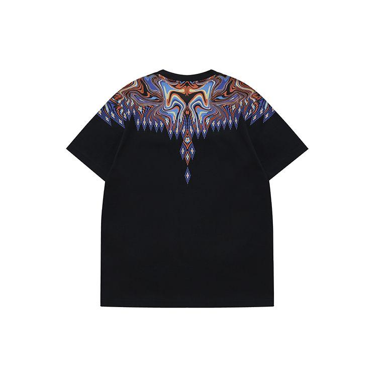 Fila Fusion X Marcelo Burlon County Of Milan Ss22 Casual Retro Soccer Sports Breathable Short Sleeve T-Shirt Unisex Tops Deep-Black T11U229101FBK
