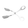 430 Stainless Steel Widened Flat Salad Tongs - 3-Pack