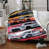 1PC Racing Cars Blanket, Throw For Sofa, Bed, Travel, Camping, Livingroom,