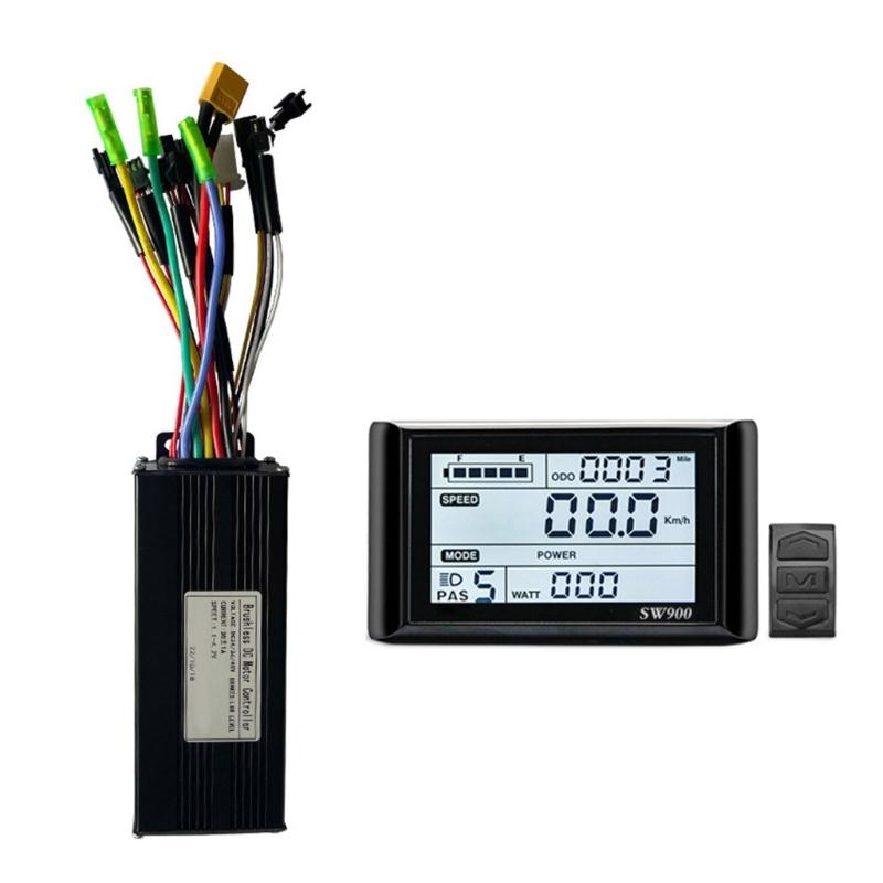30A Three Modes Sine Wavy Controller with SW900 LCD Display Meter Set for eBike Performances Upgraded Part 1